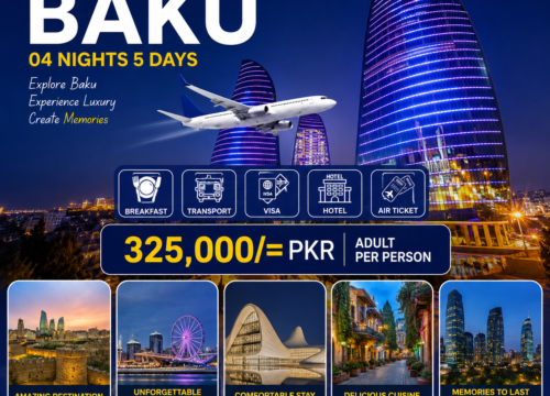 Baku Tour Package – 04 Nights / 05 Days