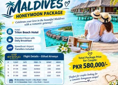 Maldives Honeymoon Package – December 2026